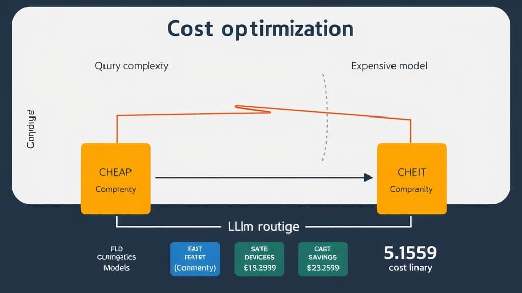 LLM model routing cost optimization diagram
