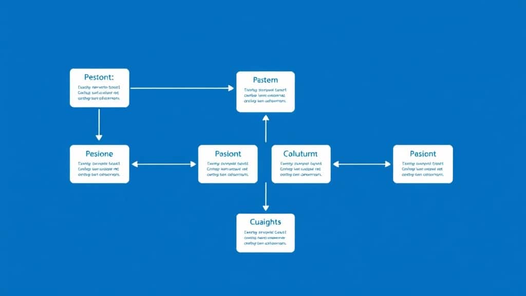 A seven-step vertical pipeline graphic with each step in a connected box. Icons for each stage: a model architecture diagram,