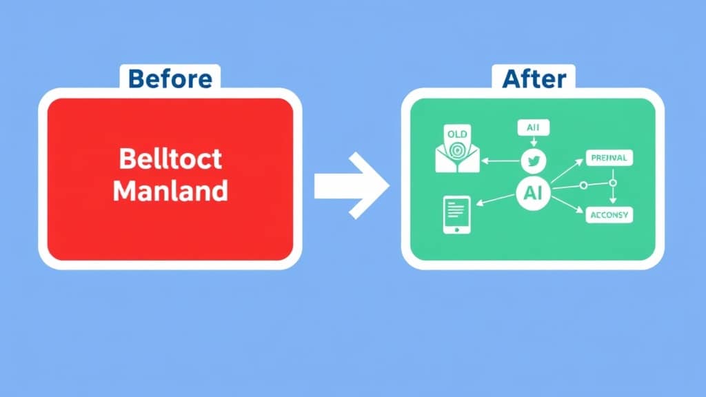 Before/after webpage screenshot mockup showing slow loading spinner vs fast progressive content load — with a timer overlay s