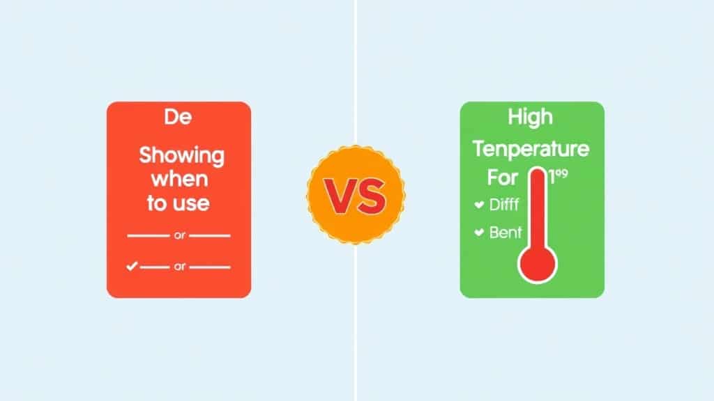 Temperature settings guide showing when to use low vs high temperature for different prompt engineering tasks