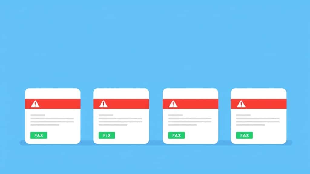 Warning-style graphic listing four common RAG mistakes with red icons and fix arrows