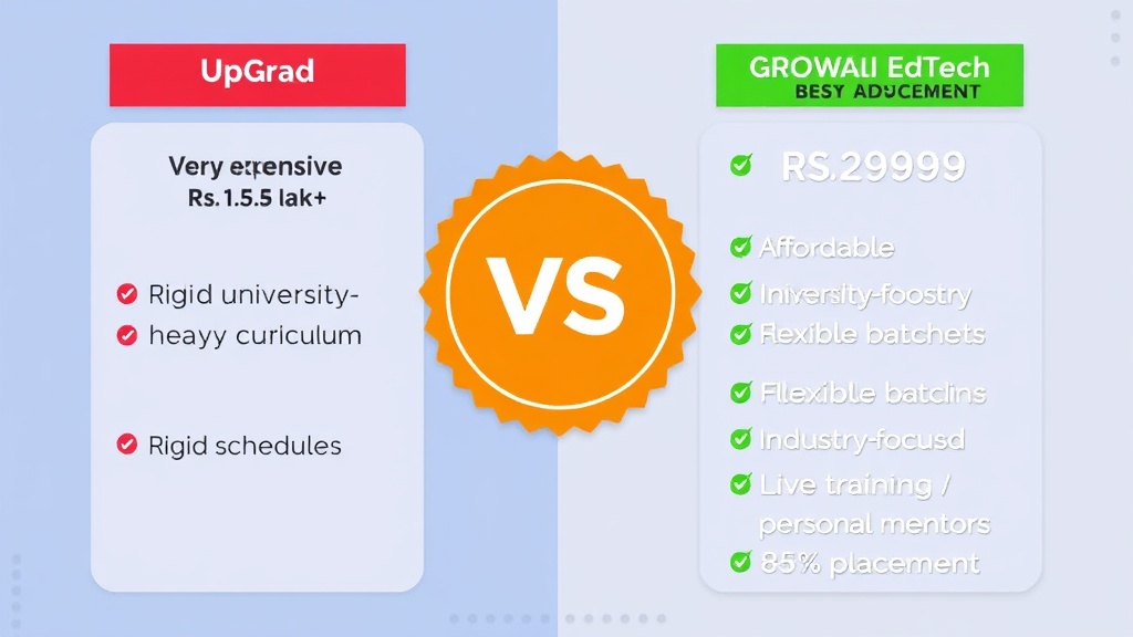 GROWAI vs UpGrad Data Analytics Course Comparison 2026